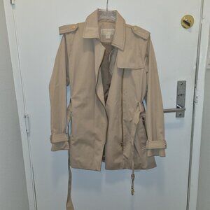 Michael Kors Belted Front-zip Trench Coat